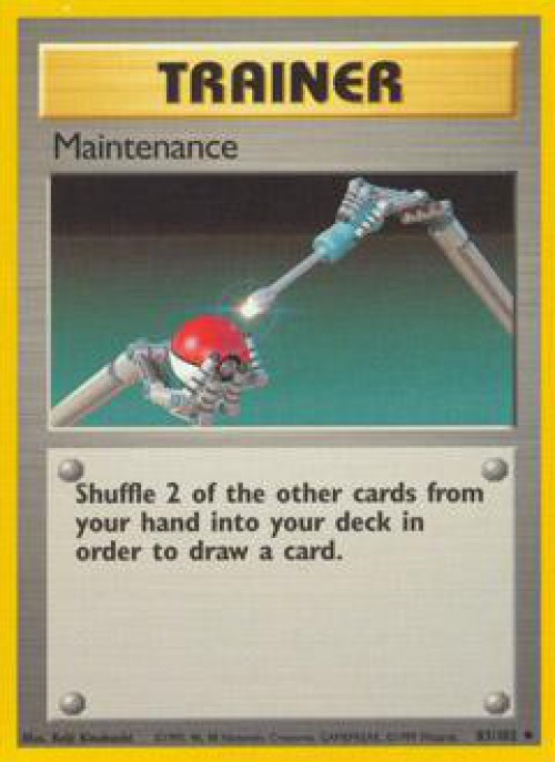 Pokemon Base Set Uncommon Maintenance #83 Moderately Played、ToyWiz、kayou