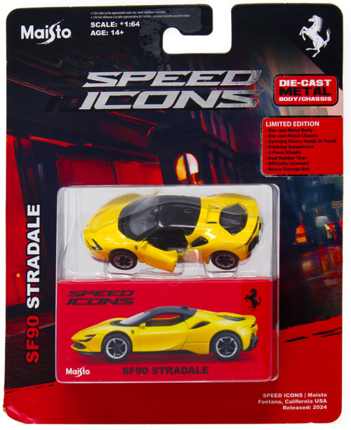 Speed Icons SF90 Stradale Diecast Car、ToyWiz、kayou