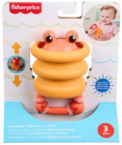 Fisher Price Squishseas Crab Rattle、ToyWiz、kayou