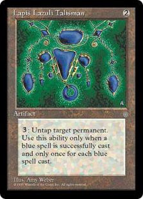 MTG アーティストプルーフ Lapis Lazuli Talisman Magic The Gathering Ice Age Single Card Uncommon Lapis Lazuli