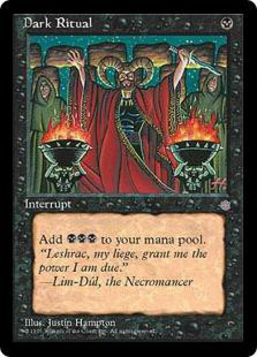 MtG Ice Age Common Dark Ritual #120 Heavily Played、ToyWiz、kayou