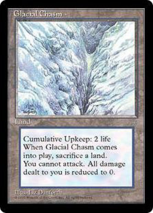 Magic The Gathering Ice Age Single Card Uncommon Glacial Chasm 353
