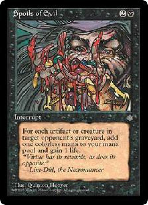 MtG Ice Age Rare Spoils of Evil #163 Damaged、ToyWiz、kayou