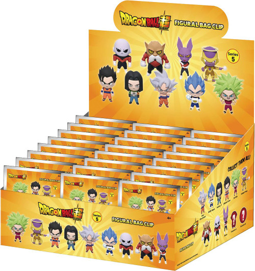 Dragon Ball Z 3D Figural Foam Bag Clip Dragon Ball Super Series 5 Mystery Box 24 Packs、ToyWiz、kayou