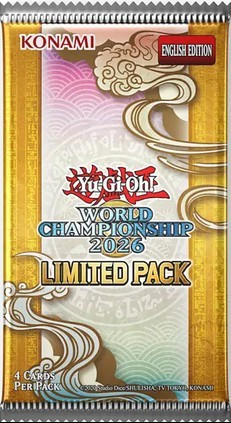 YuGiOh Limited Pack World Championship 2026 Booster Pack 4 Cards