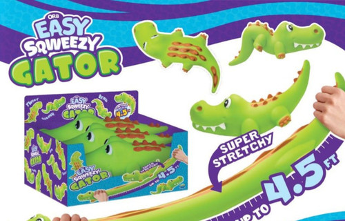 Easy Sqweezy Gator Squeeze Toy Super Stretchy! (Pre-Order ships September)、ToyWiz、kayou