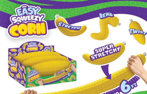 Easy Sqweezy Corn Squeeze Toy Super Stretchy! (Pre-Order ships September)、ToyWiz、kayou