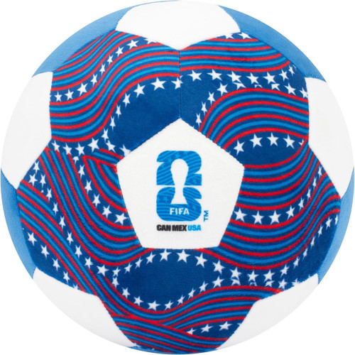 FIFA World Cup Soccer Ball 9-Inch Plush Red, White & Blue、ToyWiz、kayou