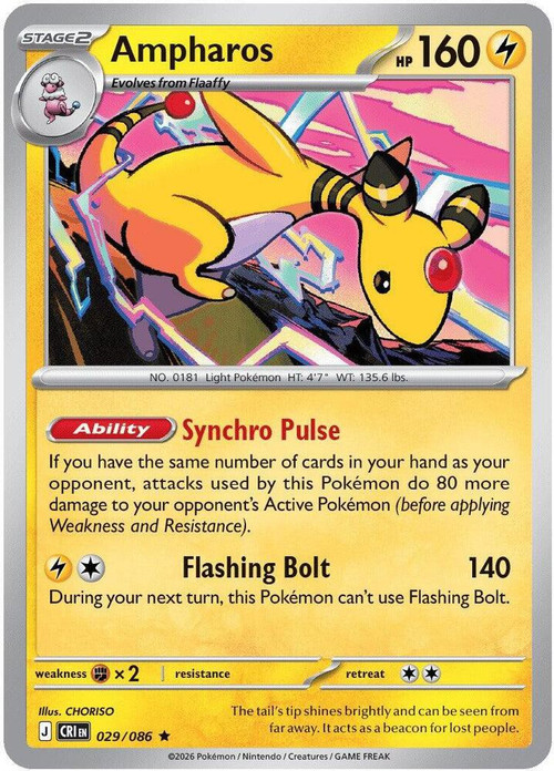 pokemon card ampharos Old Back Bad – BanzaiHobby Colorless Searchlight Tail (90+) Your opponent reveals their hand Ampharos-EX | XY—Ancient Origins |