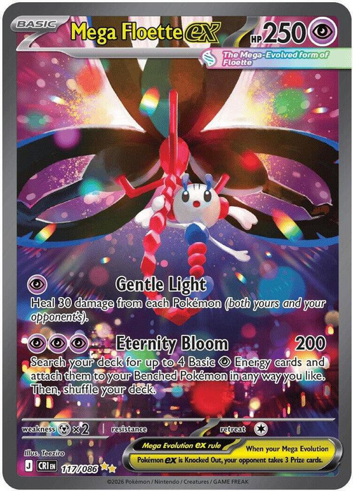 Pokemon Trading Card Game Chaos Rising Special Illustration Rare Mega Floette ex #117、ToyWiz、kayou