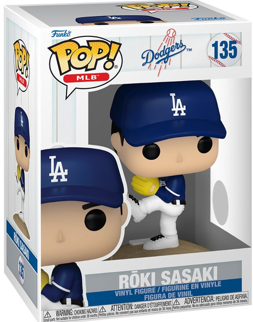 Funko MLB Los Angeles Dodgers POP MLB Roki Sasaki Vinyl Figure 135