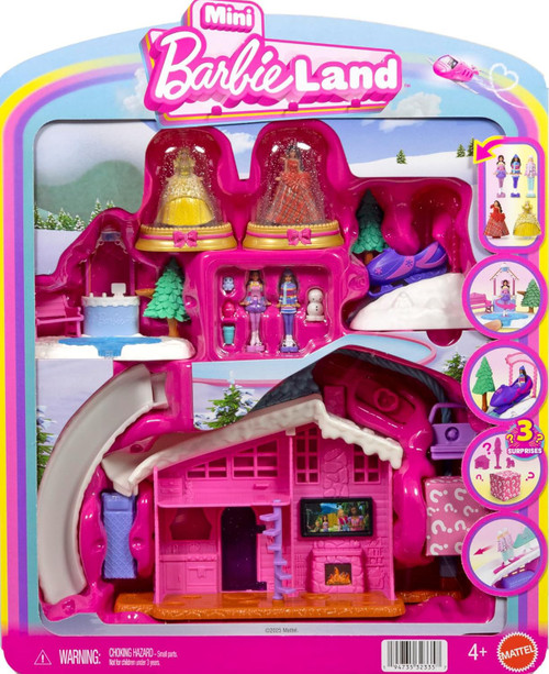 Mini BarbieLand Winter Holiday Bundle 1.5-Inch Mini Playset Damaged Package、ToyWiz、kayou