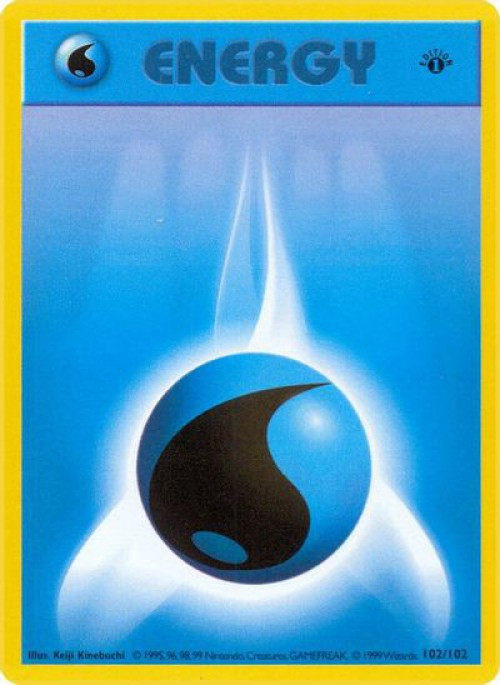 Pokemon Base Set Common Water Energy #102 Moderately Played、ToyWiz、kayou
