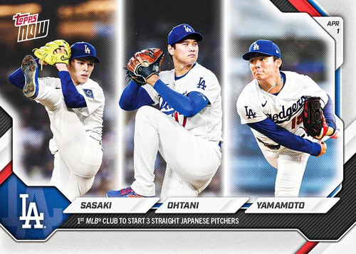 MLB Los Angeles Dodgers 2026 NOW Baseball Shohei Ohtani / Yoshinobu Yamamoto / Roki Sasaki #42、ToyWiz、kayou