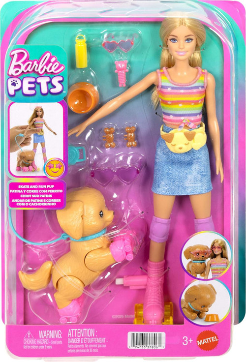 Barbie Pets Skate & Run Pup 13.25-Inch Doll Playset、ToyWiz、kayou