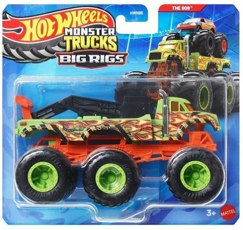 Hot Wheels Monster Trucks Big Rigs The 909 Diecast Car Green、ToyWiz、kayou