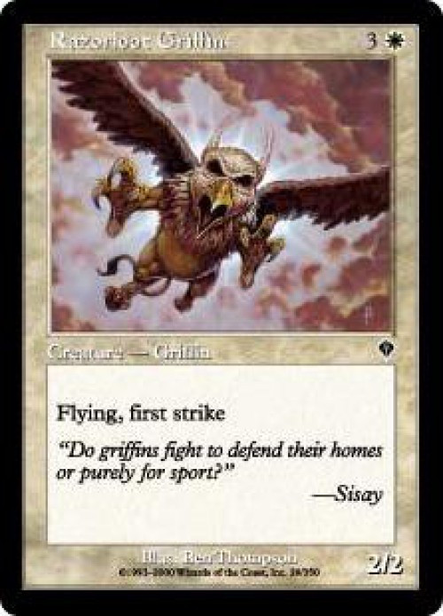 MtG Invasion Common Razorfoot Griffin #29、ToyWiz、kayou
