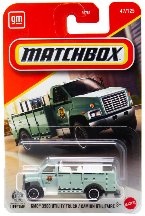 Matchbox GMC 3500 Utility Truck Diecast Car Green、ToyWiz、kayou