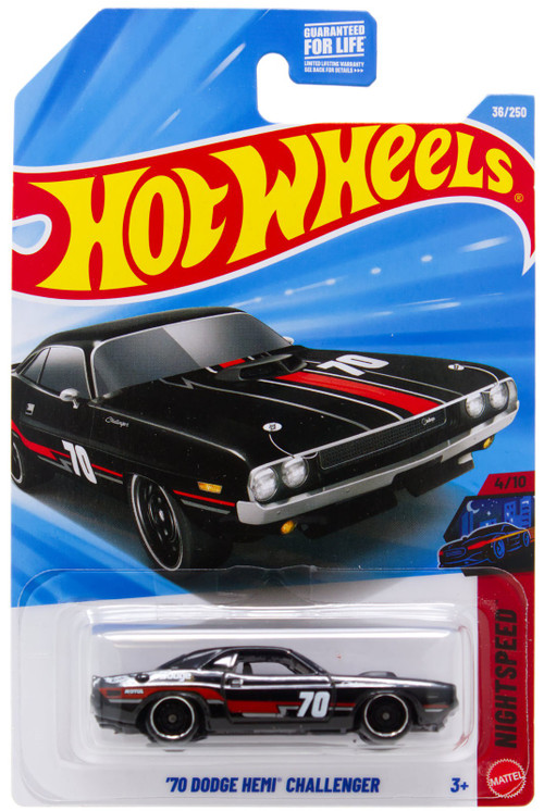 Hot Wheels Nightspeed '70 Dodge Hemi Challenger Diecast Car、ToyWiz、kayou