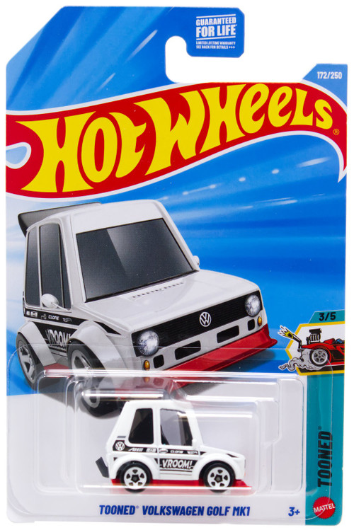 Hot Wheels Tooned Volkswagen Golf Mk1 164 Diecast Car Mattel Toys