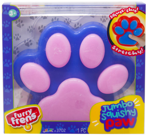 Furry Frens Jumbo Squishy Paw Blue & Pink Squeeze Toy、ToyWiz、kayou