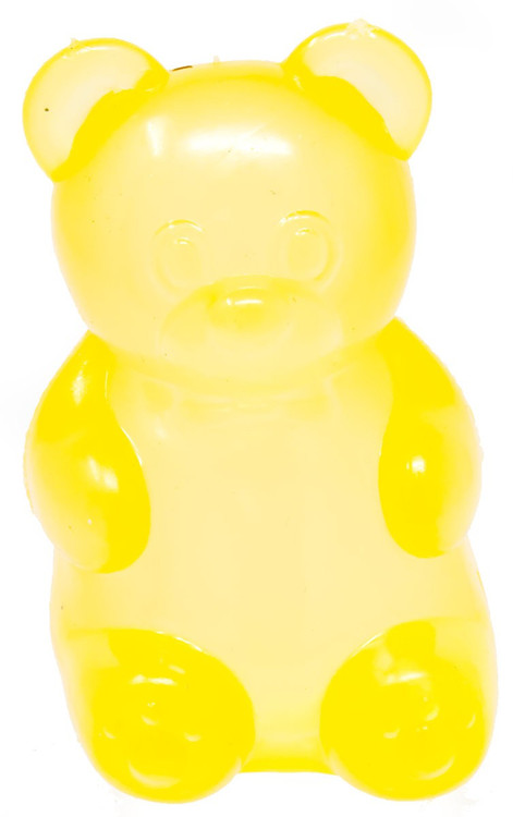 Crystal Squish Sugar Bear YELLOW 3-Inch Squeeze Toy、ToyWiz、kayou