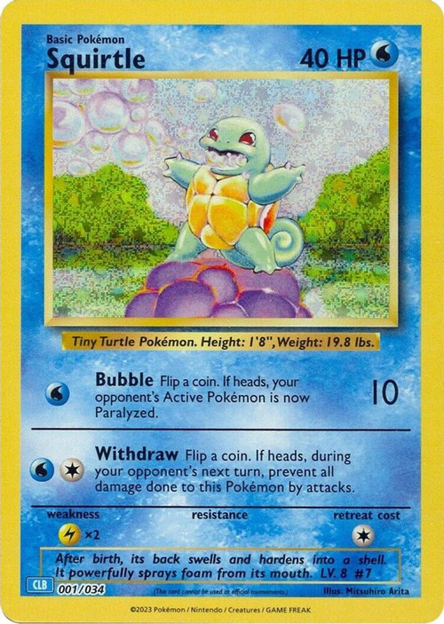 Pokemon Trading Card Game Classic Classic Collection Squirtle #1 CLB、ToyWiz、kayou