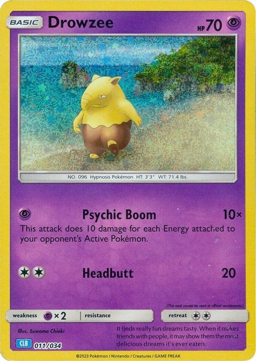 Pokemon Trading Card Game Classic Classic Collection Drowzee #11 CLB、ToyWiz、kayou