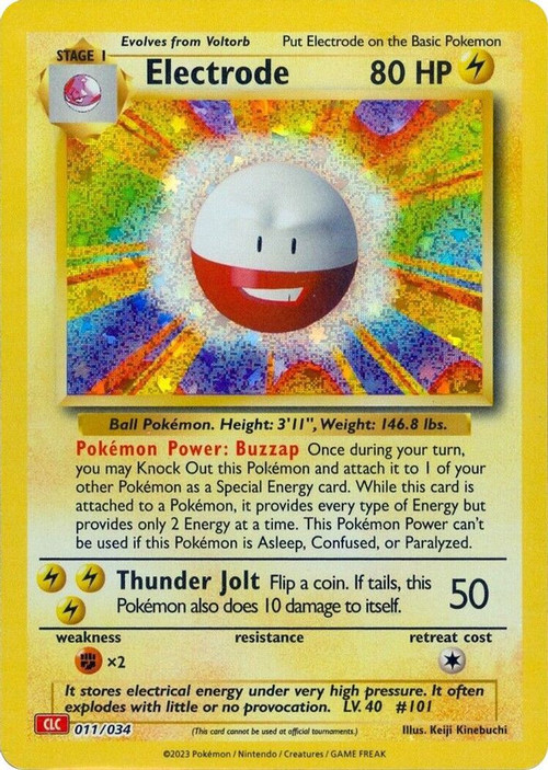 Pokemon Trading Card Game Classic Classic Collection Electrode #11 CLC、ToyWiz、kayou