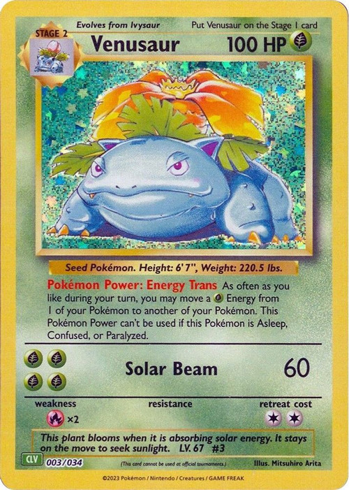 Pokemon Trading Card Game Classic Classic Collection Venusaur #3 CLV、ToyWiz、kayou
