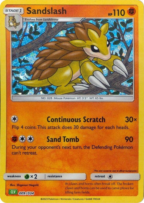 Pokemon Trading Card Game Classic Classic Collection Sandslash #9 CLV、ToyWiz、kayou