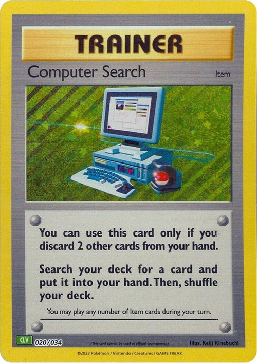 Pokemon Trading Card Game Classic Classic Collection Computer Search #20 CLV、ToyWiz、kayou