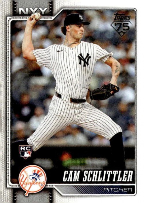 MLB New York Yankees 2026 Topps Series 1 Baseball Cam Schlittler #111 Rookie、ToyWiz、kayou