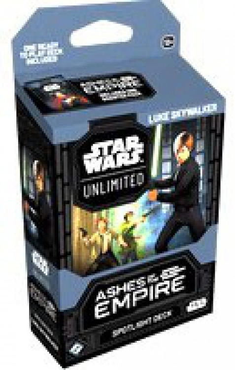 Star Wars: Unlimited Trading Card Game Ashes of the Empire Luke Skywalker Spotlight Deck 50 Cards (Pre-Order ships September)、ToyWiz、kayou