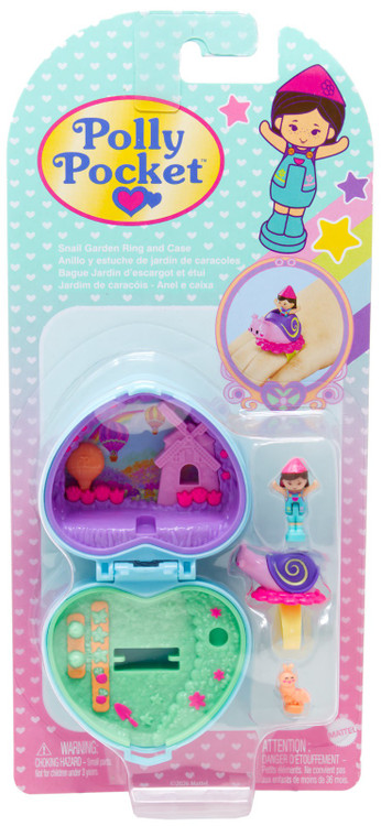 Polly Pocket Snail Garden Ring & Case、ToyWiz、kayou
