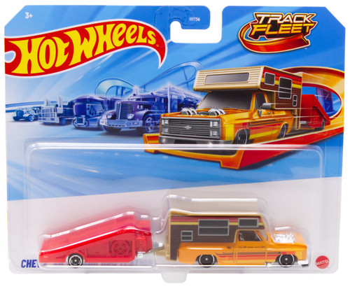 Hot Wheels Track Fleet Chevy SIlverado Driftcation Die Cast Car、ToyWiz、kayou