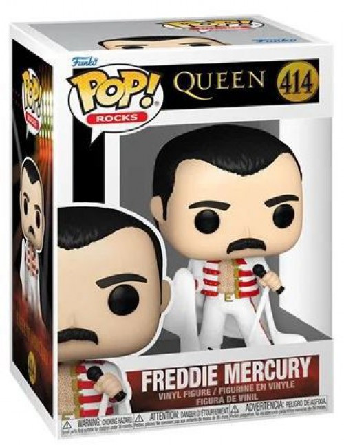 Funko Queen POP! Rocks Freddie Mercury Vinyl Figure #414 With Cape, Damaged Package、ToyWiz、kayou