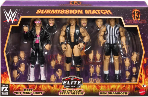 プロレスフィギュアセット③ RED&BLACK nWo WCW WWE WWF WWE Wrestling Elite Collection WrestleMania 13 Submission Match