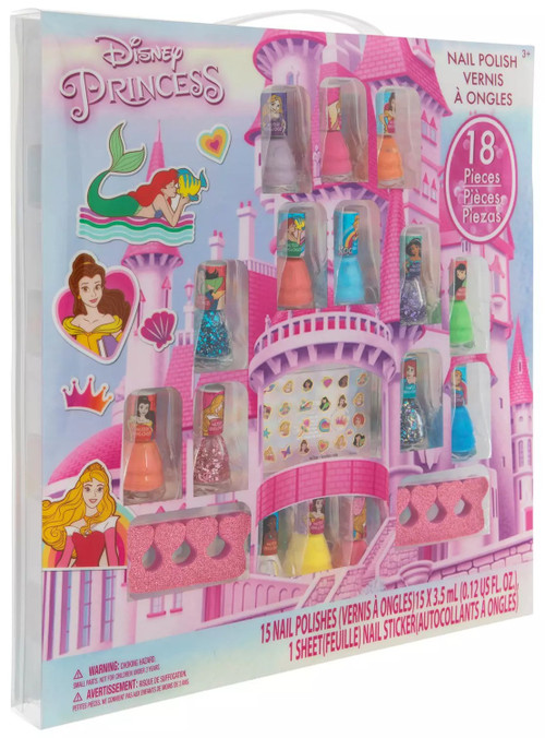 Disney Princess 18 Piece Nail Polish Cosmetic Set、ToyWiz、kayou
