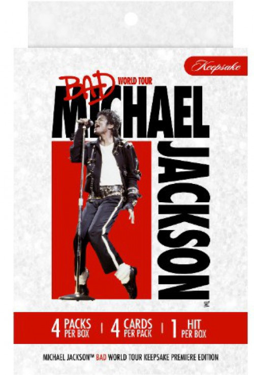 Michael Jackson BAD World Tourカード　4ボックス Michael Jackson Keepsake Bad World Tour Trading Card MINI Box 4
