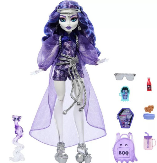 Monster High Spectra Vondergeist Doll with Rhuen, Damaged Package、ToyWiz、kayou
