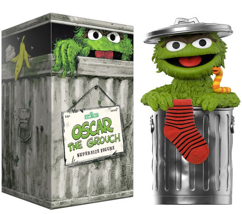 Sesame Street Oscar the Grouch 16 SUPERSIZED Vinyl Toy LIMITED