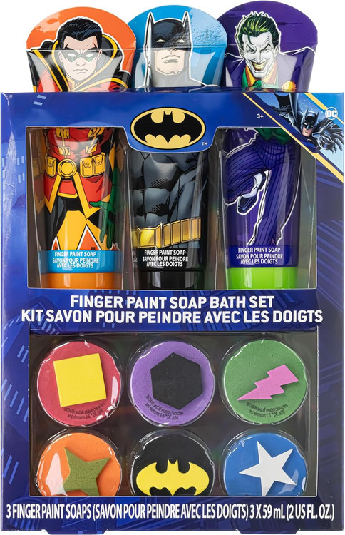 DC Batman Finger Paint Soap Bath Set、ToyWiz、kayou