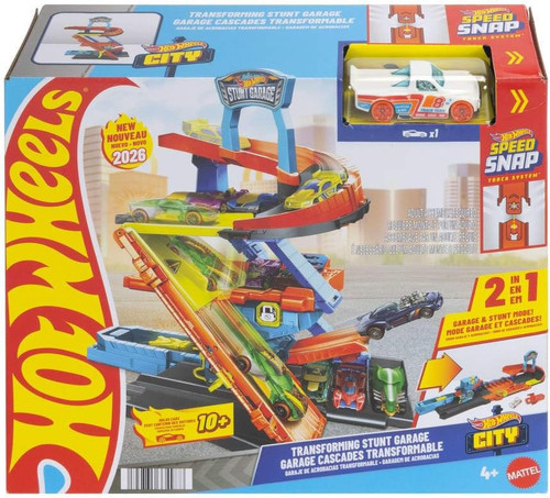 Hot Wheels Speed Snap City Transforming Stunt Garage Playset、ToyWiz、kayou