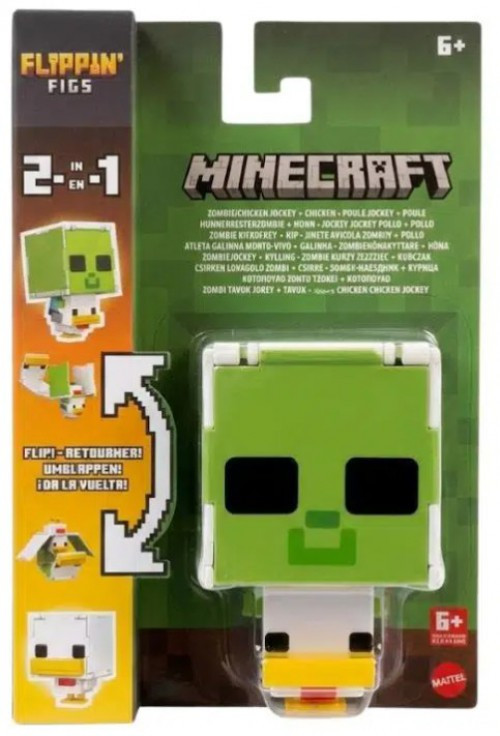 Minecraft Flippin' Figs Zombie Chicken Jockey Action Figure、ToyWiz、kayou