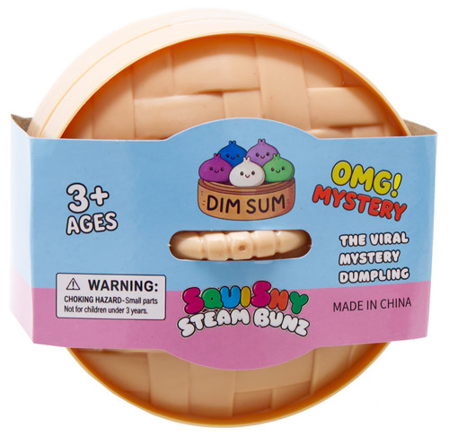 SquiShy Steam Bunz Dim Sum Dumpling Squeeze Toy Mystery Pack 1 RANDOM Dumpling、ToyWiz、kayou