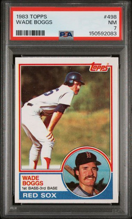 MLB 1983 Topps Baseball Wade Boggs #498 Rookie PSA 7、ToyWiz、kayou