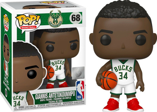 Funko NBA Milwaukee Bucks POP! Basketball Giannis Antetokounmpo Vinyl Figure #68 Damaged Package、ToyWiz、kayou