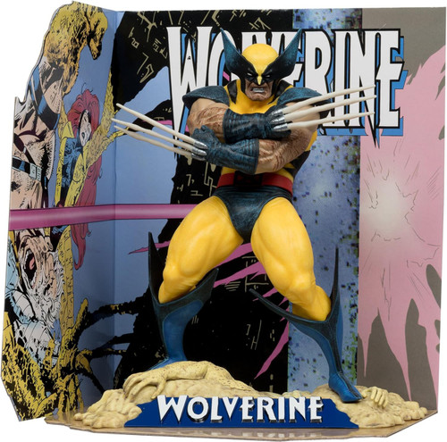 McFarlane Toys Marvel Wolverine Posed Figure with Scene、ToyWiz、kayou