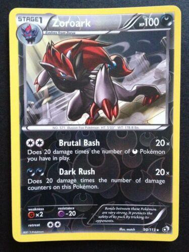 Pokemon Black & White Legendary Treasures Reverse Holo Zoroark #90 Lightly Played、ToyWiz、kayou